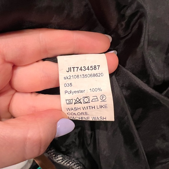 Shein Plaid Overcoat Jacket Girls Size 5 Years - Picture 5 of 5